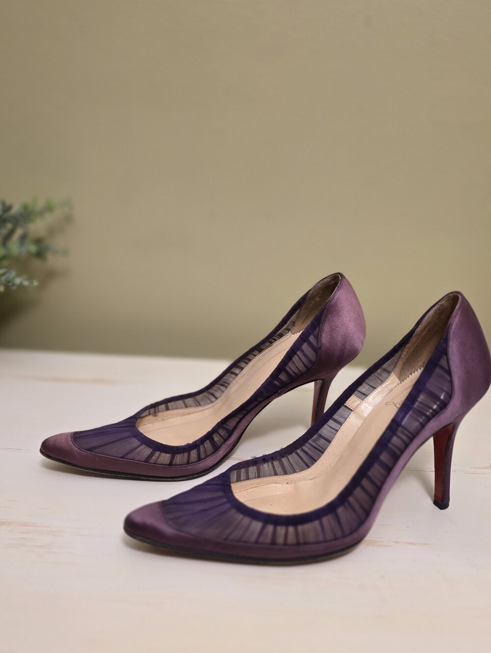 Christian Louboutin | Purple Follie Draperia Pumps Sz 37 1/2